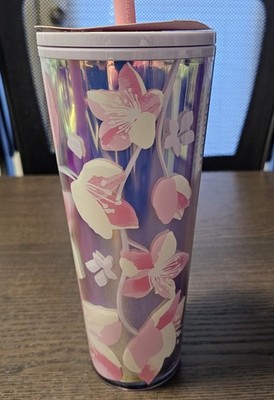2024 Starbucks 24oz Venti Cherry Blossom Cold Cup   Limited Edition 