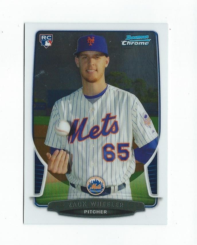 2013 Bowman Chrome #49 Zack Wheeler RC Rookie Mets Phillies