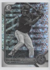 2022 Bowman Chrome Black & White Mini-Diamond Refractor Willy Fanas 0xf1