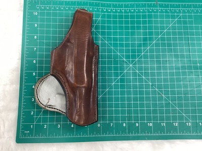 Large Brown Leather Paddle Holste
