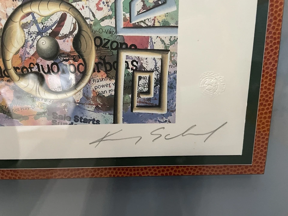 Kenny Scharf News ahora firmado numerado Foto 3 de 4