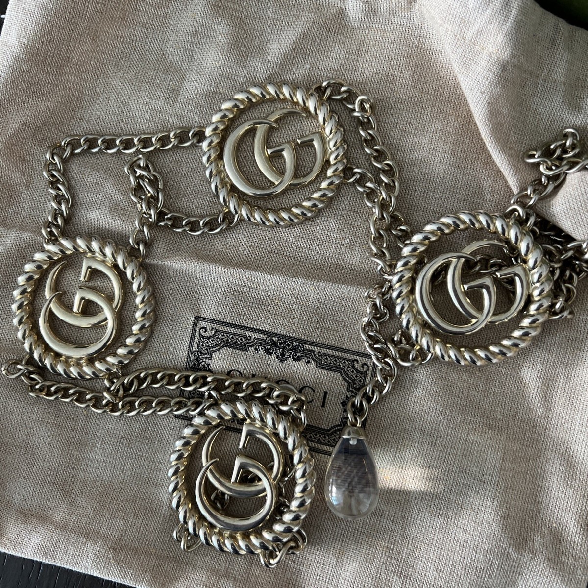 RUNWAY Gucci Torchon Double G Gold-tone Brass Waist Chain Belt New without Tags Is the Gucci Double G Marmont Belt Worth it? | 4 Year Review  main image 3