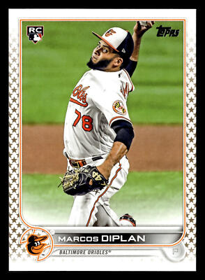 Marcos Diplan 2022 Topps Gold Star SP #517 Baltimore Orioles Rookie RC *030