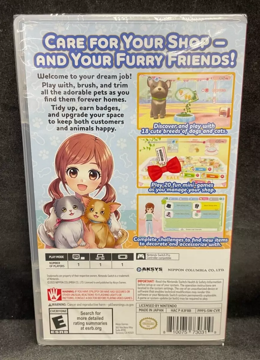 Aksys Games - Pups & Purrs Pet Shop for Nintendo Switch