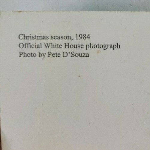 1984 Ronald Reagan Weihnachten 5x7 Offizielles Foto des Weißen Hauses - Bild 5 von 9