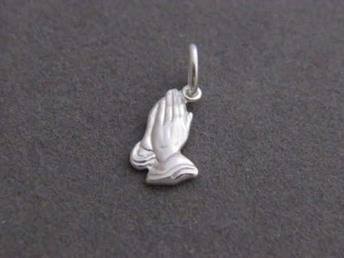 Real 925 Sterling Silver Pendant Sat of David / Cross / Praying Hands - Picture 4 of 4