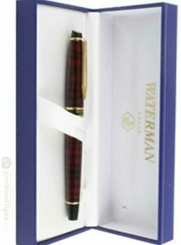 Waterman Expert Rollerball Pen Dune Red & Gold Trim In Box Mint