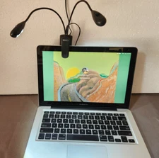 Mighty Bright clip on Music/ Laptop Light Double Head Long Flex Neck AC/Battery