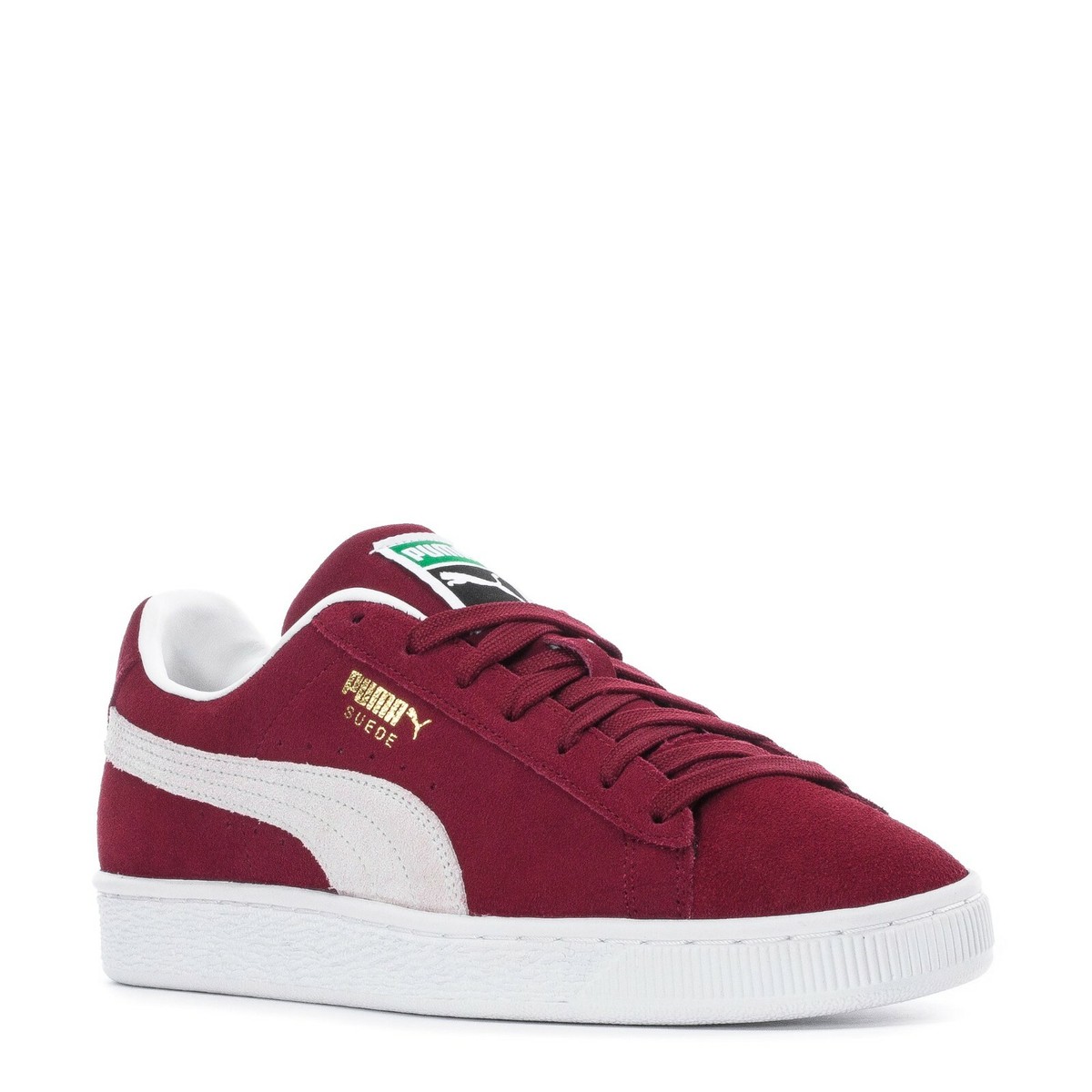 Mens Puma Suede Classic 374915-06 Cabernet White Shoes