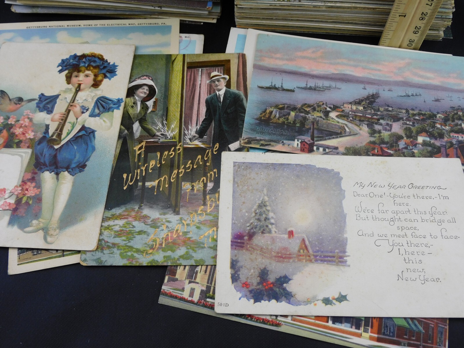 Bulk Postcard Lot Huge, Over 800 Postcards Places, Greetings All