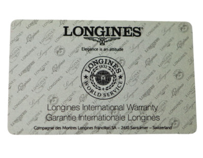 GENUINE Used Longines Watch International Ephemera OEM Original Accessory