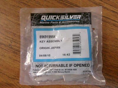 New OEM Mercury Quicksilver Key Assembly Set 896919954