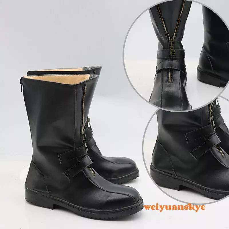 Devil May Cry 4 Dante Black Shoes Cosplay Boots