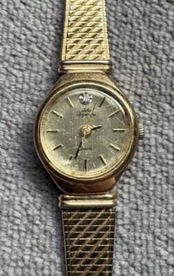 Vintage Jules Jurgensen Quartz Analog ladies watch Gold Tone