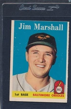 1958 Topps #441 Jim Marshall Orioles EX 58T441-82515-2