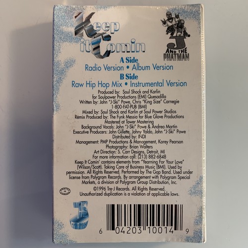 J & The Phat Man Keep It Comin (Cassette) Single New Sealed - Picture 2 of 2