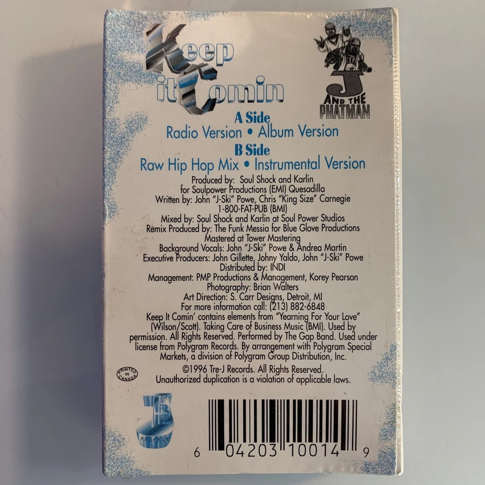J & The Phat Man Keep It Comin (Cassette) Single New Sealed - Image 2 of 2