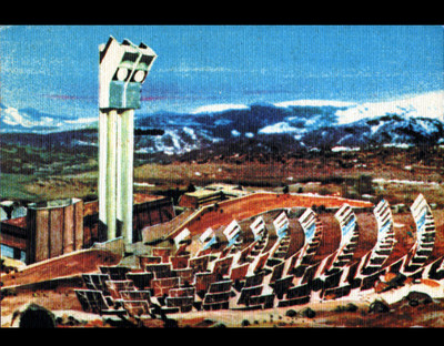 TARGASONNE / FONT-ROMEU (66) THERMISZENTRALE / WISSENSCHAFTLICHES FORSCHUNGSZENTRUM