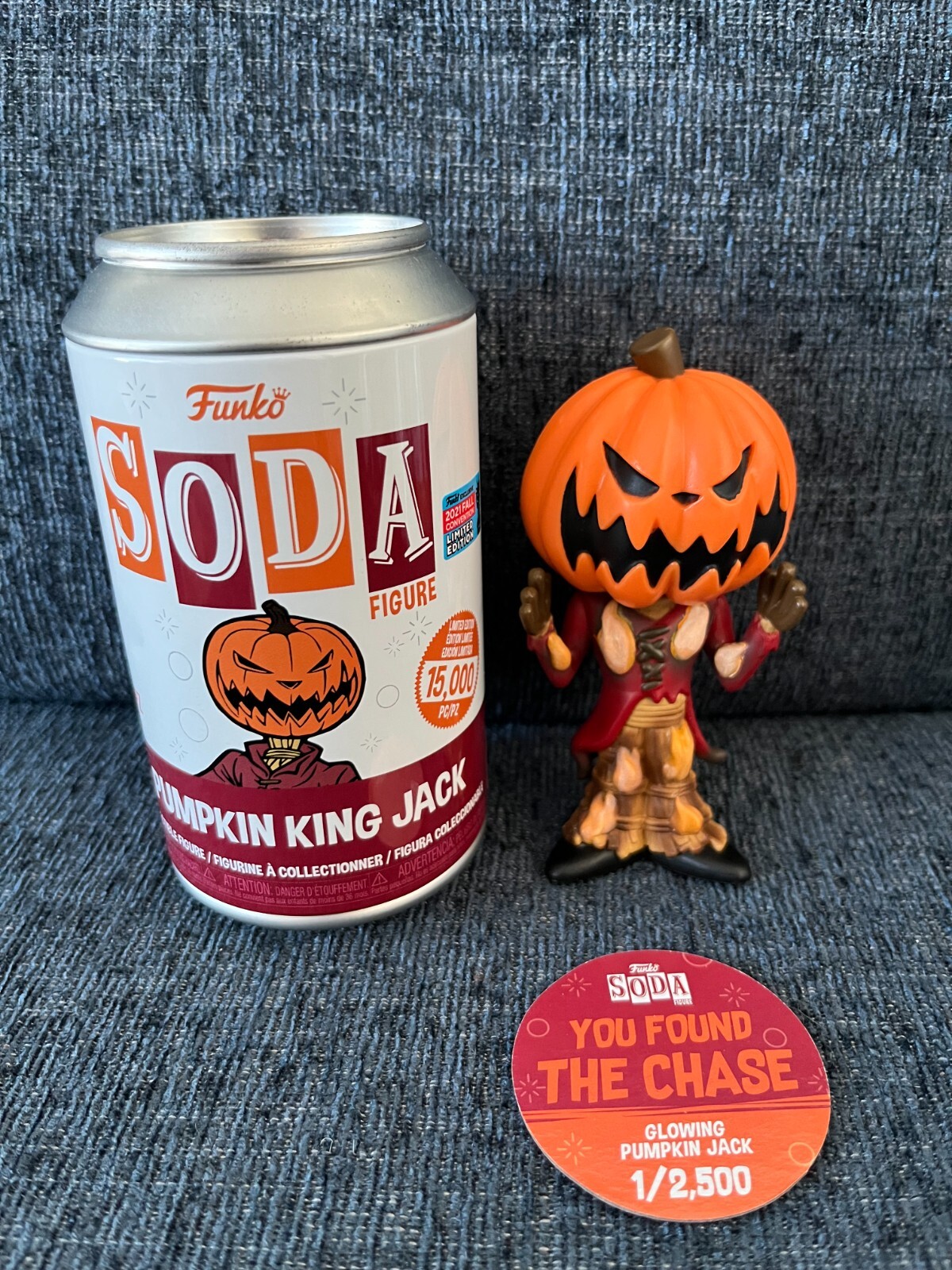 Funko Soda - Pumpkin King Jack NYCC Persecución Pesadilla Antes de Navidad 2500 LE