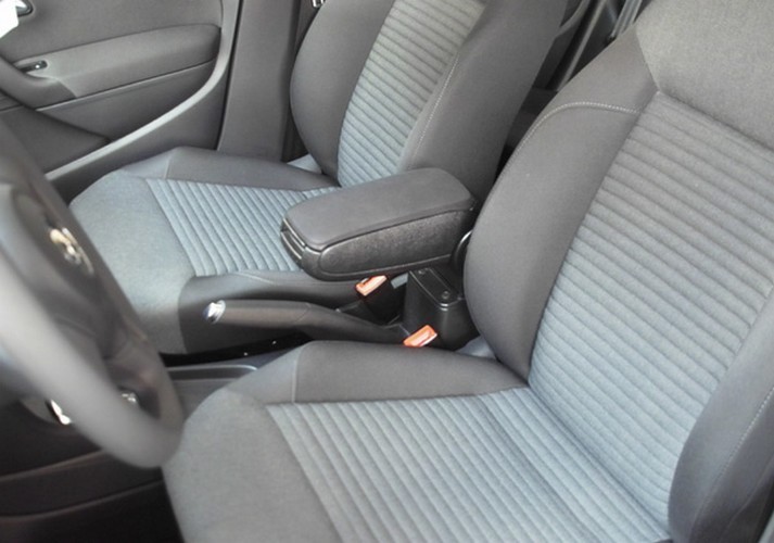 Accoudoir central noir pour VW Polo 5 modèles 6R et 6C de 2009 à 2017