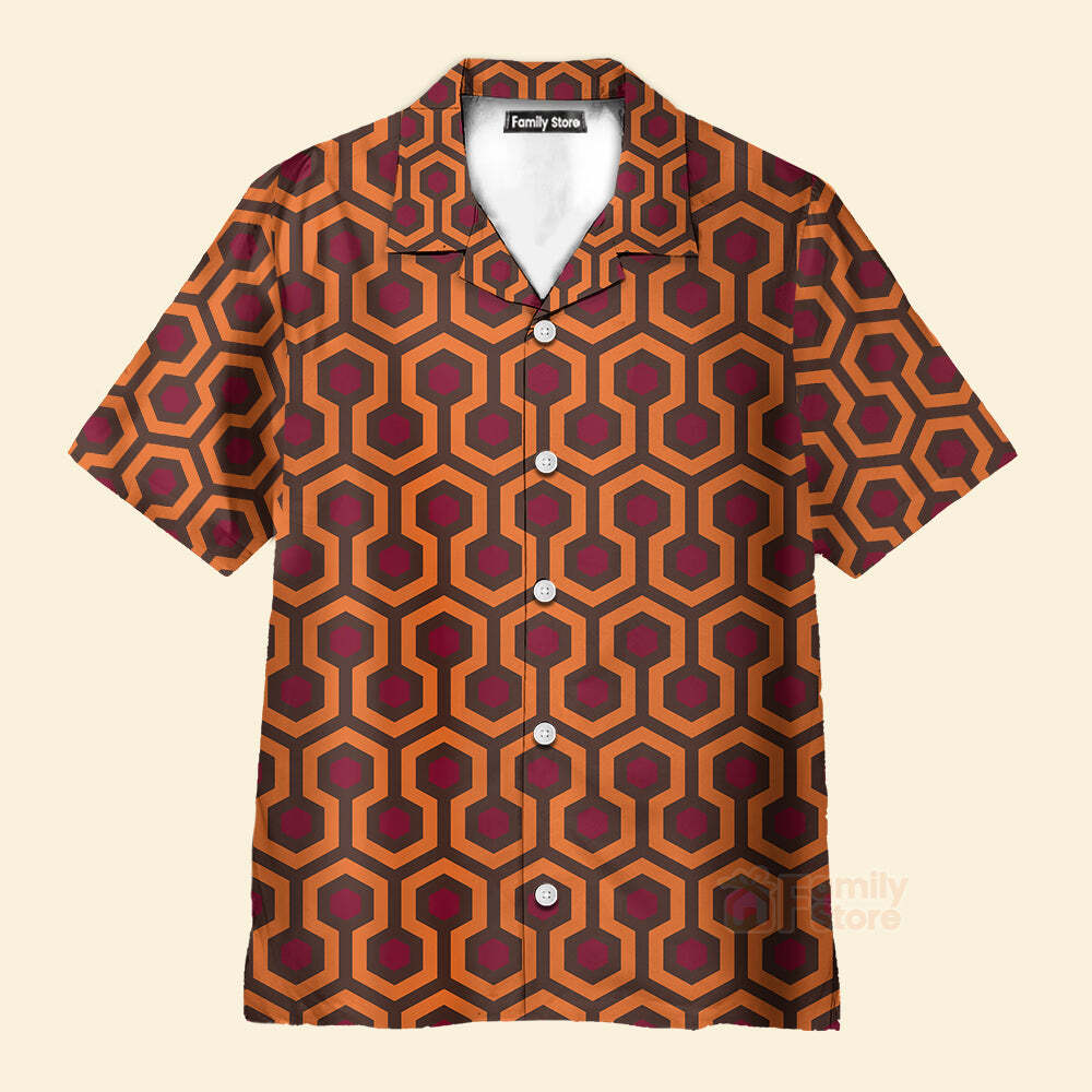 Overlook Hotel Carpet The Shining Hawaiian Shirt Men’s Summer Style US Size Available