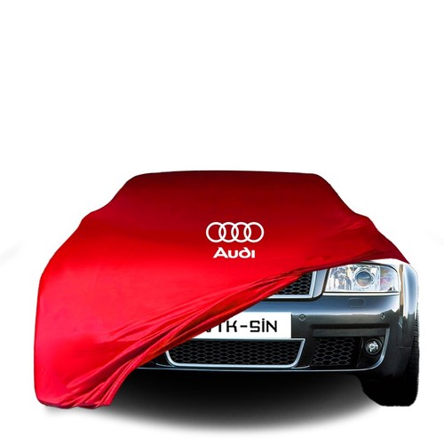 Audi A6 4F C6 AVANT (2004-2008) Custom Fit İndoor Car Cover W/logo Red Black - Bild 18 von 36