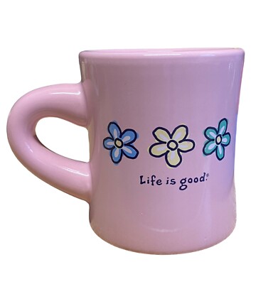 Life is Good Mug Do What You Like Like What You Do Pink Coffee Tea Good Home