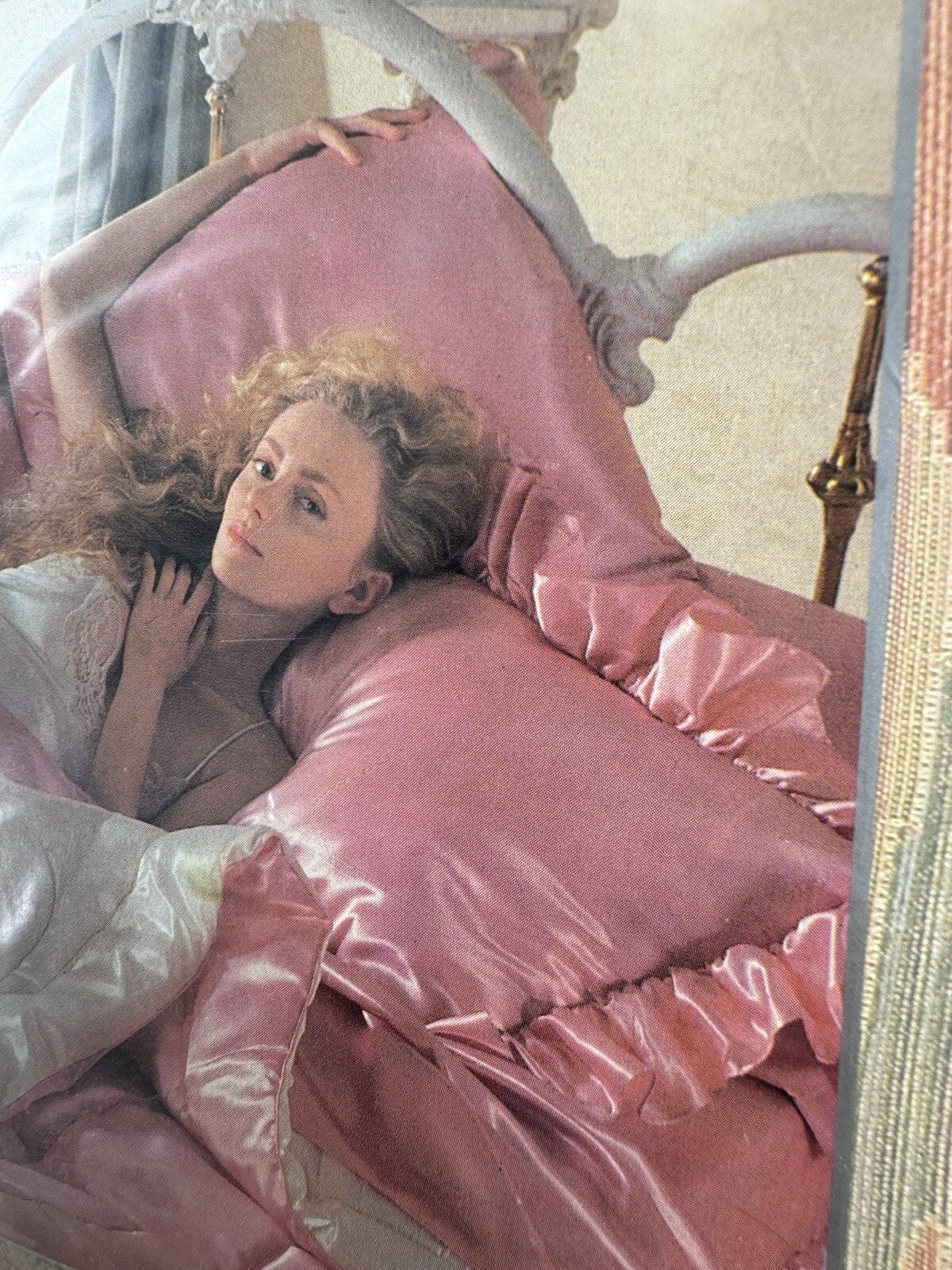 Black Satin KING Pillowcases Fantasies By Morgan Taylor Sealed NOS VTG