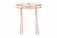 Victoria's Secret Designer Collection Leather  Lace Garter Belt Pink Size M / L