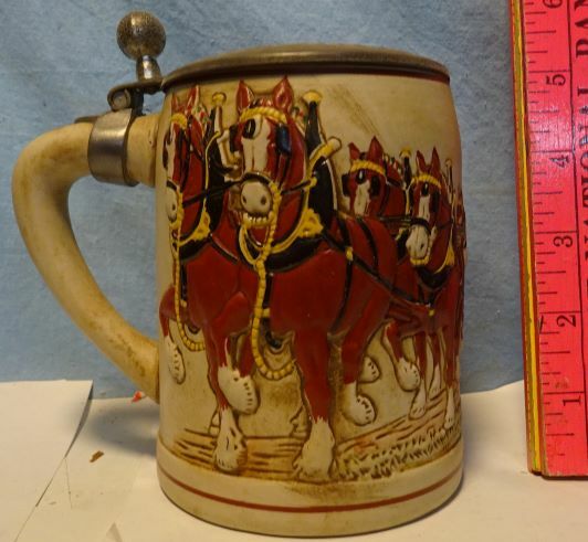 Vintage - 1980 - BUDWEISER - LIDDED Christmas Stein ** | eBay