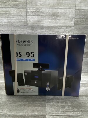 NEW Brooks Audio Design QS-95 Digital HD Home Theater System 2000 Watts Sealed