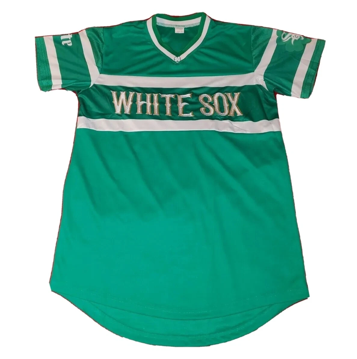 Sz MEDIUM Chicago White Sox Green Irish Jersey Miller Lite St. Patricks Day  Rare