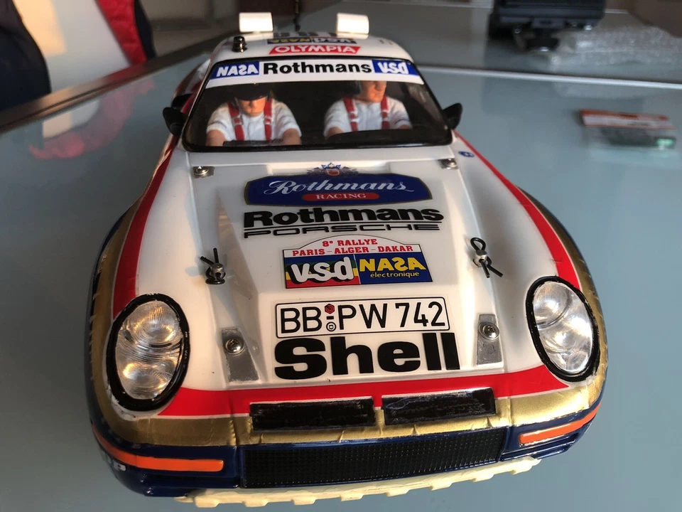 Tamiya porsche 959 RC Vintage Car, 1/12. Complete. Perfect Condition. Rare Item - Immagine 2 di 4