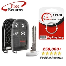 Remote Shell Case Pad Replacement No Electronics For Dodge Jeep (M3N-40821302)