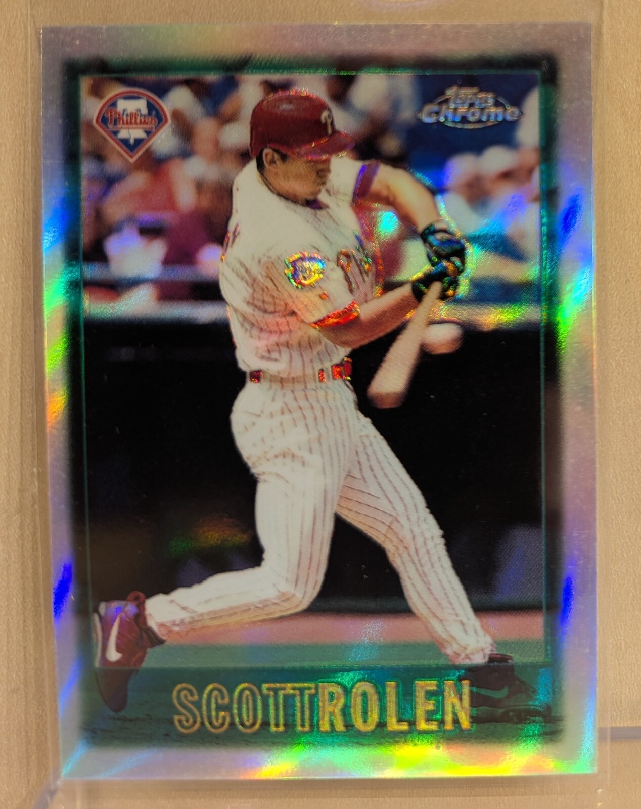 1997 1st FIRST Topps Chrome REFRACTOR 96 Scott Rolen HOF RARE ROOKIE RC PARALLEL