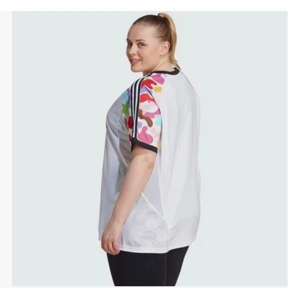 Camiseta deportiva de fútbol americano Adidas Pride prepartido nueva con etiquetas (talla grande) 1X Foto 4 de 4