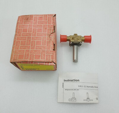Danfoss 032F8079 EVR 6 Solenoid Valve 1/2in Flare/12mm