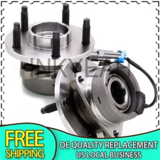 Pair Front Wheel Hub Bearings For Saturn Ion Chevy HHR Cobalt ABS 5 Lugs w/ABS