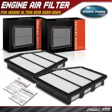 2pcsEngine Air Filter for Nissan Altima 2019 2020 2021 2022 2023 2024 L4 2.0L