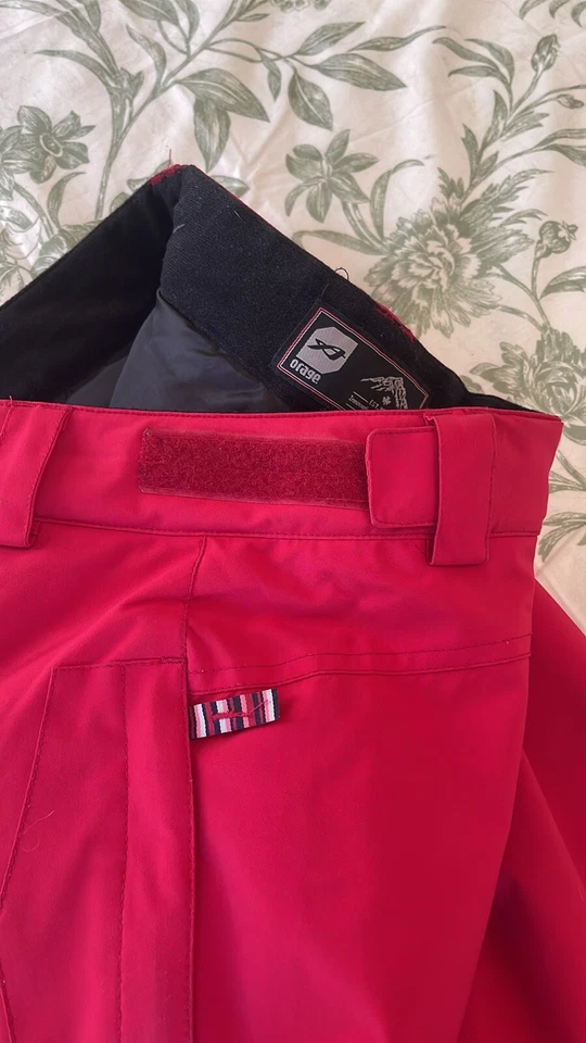 Orage Ski Snowboard Pants Youth Girls Red/Berry Insulated  WP Size XL/14 - Image 3 of 4