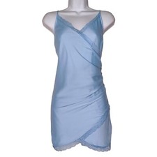 UO URBAN OUTFITTERS Blue Lace Sleeveless Lingerie Style Mini Dress Medium NWT
