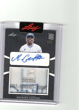 2021 Leaf Perfect Game Metal Michael Gupton Patch Auto RC 1/1