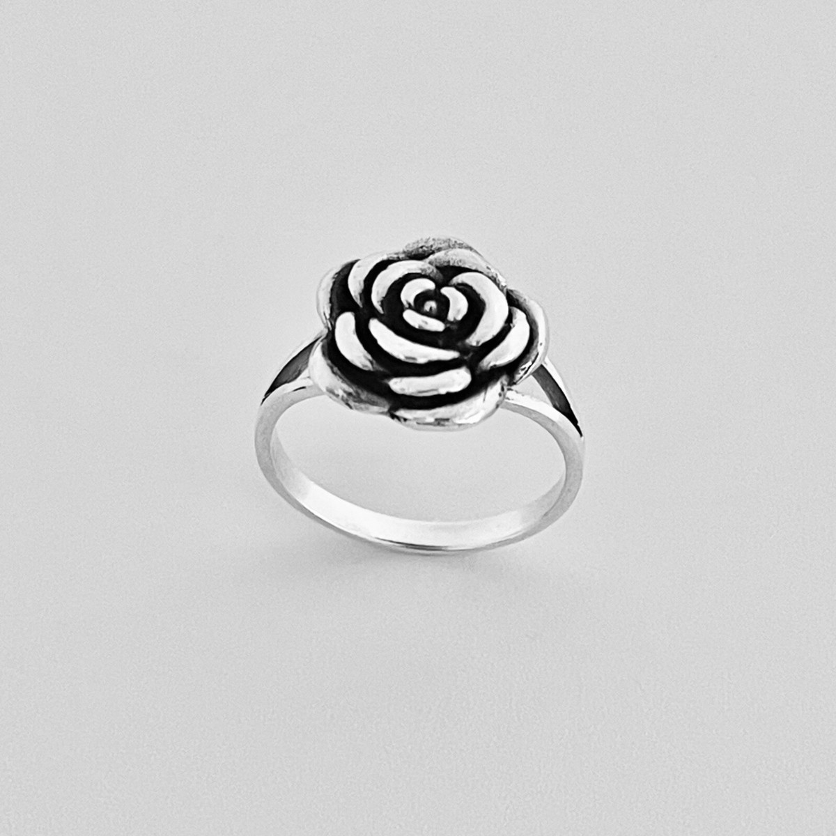 Sterling Silver Rose Ring, Silver Rings, Flower Ring, Roses