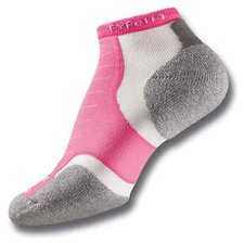 Thorlos Experia L123927 Womens Pink Coolmax Micro Mini One Pair Socks Size M