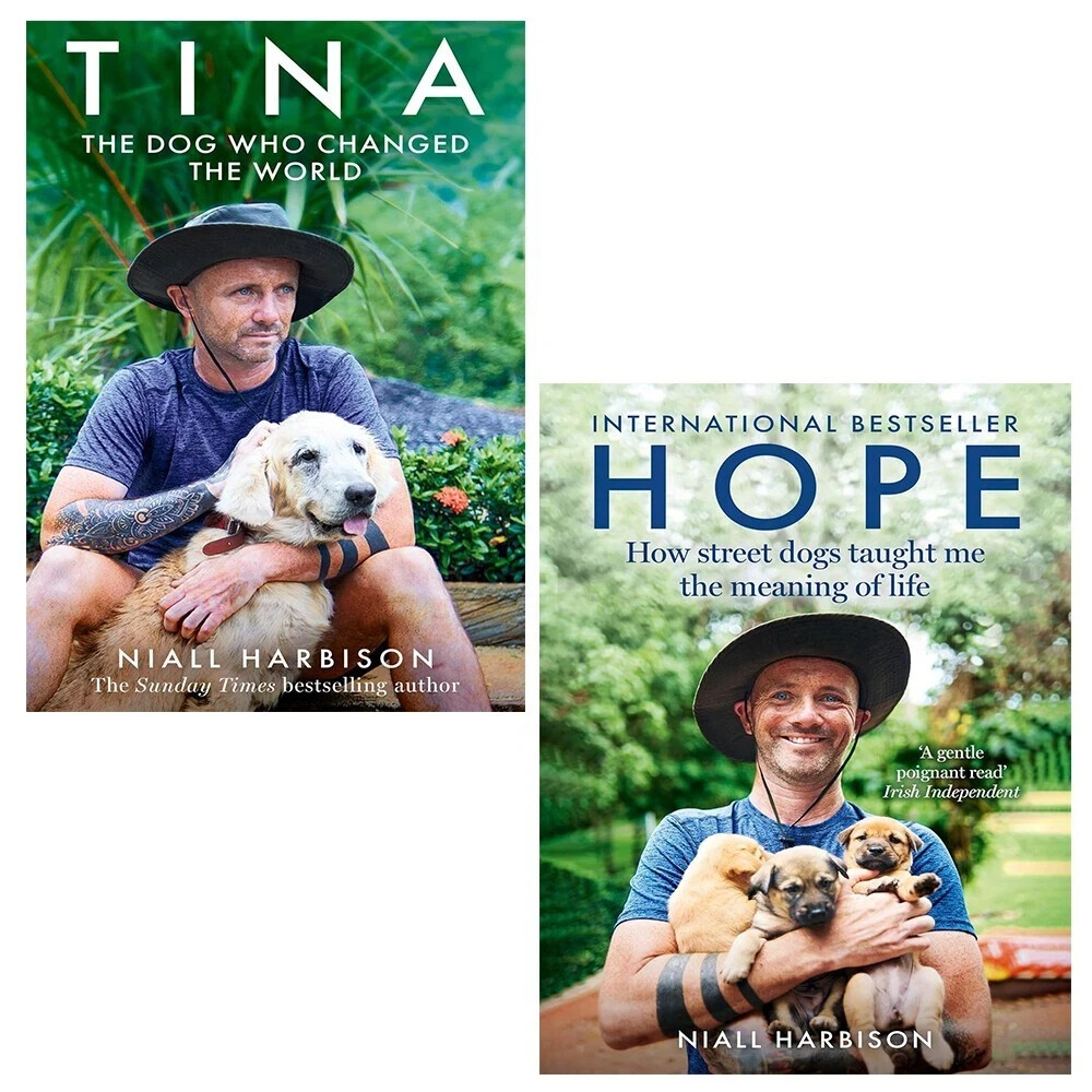 Niall Harbison Collection 2 Books Set Tina HB, Hope How Street Dogs Taught Me