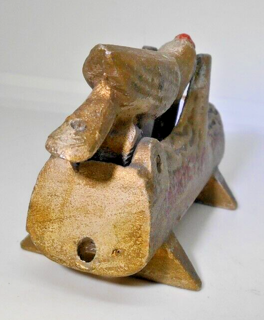 Vintage Cast Woodpecker Toothpick Holder Leader Restaurant Marietta