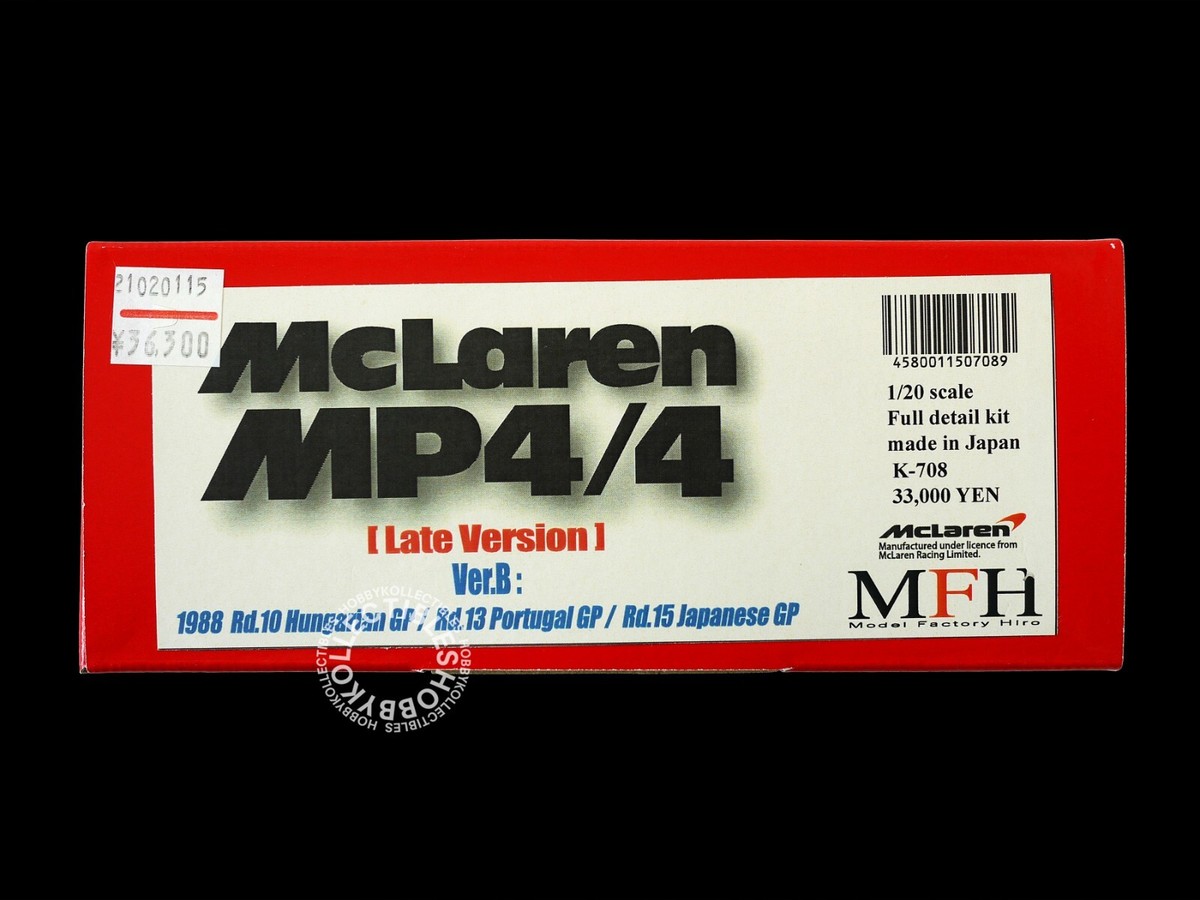 MFH Model Factory Hiro 1/20 McLaren MP4/4 K-708 Ver.B Full Detail