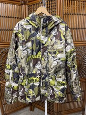 Burton DRYRIDE Mens M Hooded Graphic Comic Ski Snowboard Jacket Zip