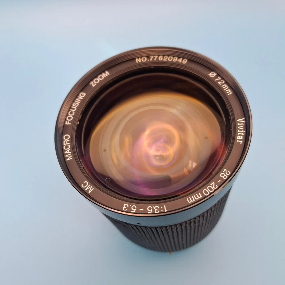 Vivitar MC 72mm Macro Focusing Zoom 28-200mm 1:3.5-5.3 (Pentax P/K-A mount) refB - Image 3 of 4