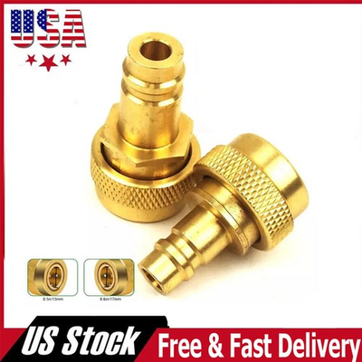 #ad A C R134A To R1234YF Adjustable High amp;Low Connection Adapter Quick Couplers Kit $8.99